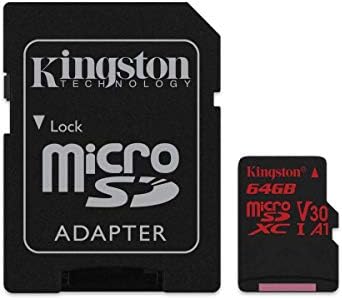 Profesyonel microSDXC 64GB, SanFlash ve Kingston tarafından Özel olarak Doğrulanmış Aukey DR02DCard için çalışır. (80 MB / sn)