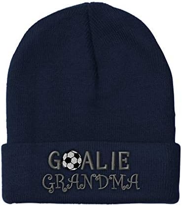 Erkekler için kasketleri futbol kaleci büyükanne nakış kış şapka kadın kafatası kap