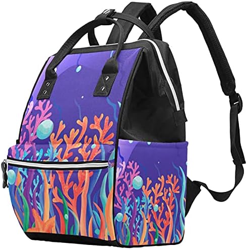 Mercan ve starfishWomen Sırt Çantası bebek bezi çantası bebek bezi çantası rahat seyahat sırt çantası
