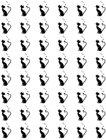 48 Kara Kediler Kalpler Çıkartmalar 1,2 içinde. Etiket çıkartma mühür zarf kağıt okul sanat el sanatları Scrapbooking defter