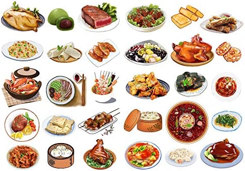 Seasonstorm Çin Yemeği Gıda Menü Estetik Günlüğü Seyahat Dergisi Kağıt Çıkartmalar Scrapbooking Kırtasiye Okul Ofis Sanat Malzemeleri