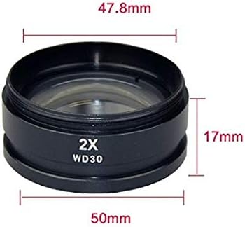 Mikroskop için 2X Maginification Ultra zoom objektifi (48mm)