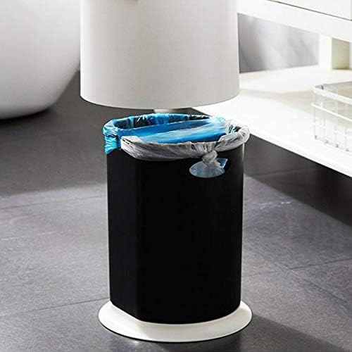 YFQHDD 10L Presleme Tipi Yuvarlak Plastik çöp tenekesi Çift Katmanlı Çok Amaçlı Banyo / Yatak Odası çöp tenekesi Nordic Ev Temizlik