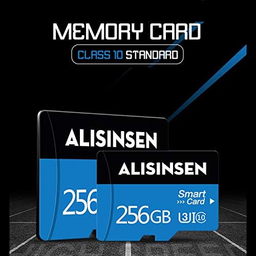 Micro SD Kart 256 GB SD Hafıza Kartı 256 GB TF Kart Sınıf 10 Yüksek Hızlı Aktarım SD Kart Adaptörü için Dash Kameralar ve Eylem