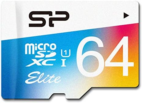Silikon Güç 64GB microSDXC UHS-1 Class10, Adaptörlü Elite Flash Bellek Kartı (SP064GBSTXBU1V20SP)