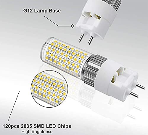 G12 LED Ampul 16 W G12 Bankası LED Mısır Ampul 100-277 V LED Dekoratif Lamba Metal Halide Lamba, soğuk Beyaz 6000 K, Sokak için,