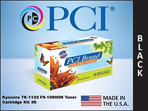 Kyocera için PCI Marka Uyumlu Toner Kartuşu Değiştirme TK-1122 FS-1060DN Siyah Toner Kartuşu Kiti 3 K Verim