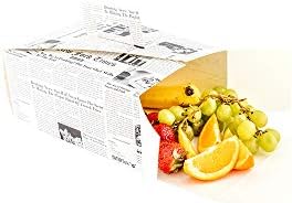 Bio Tek 9 x 7 x 4 İnç Tek Kullanımlık Öğle Yemeği Kutuları, 100 Derin Gıda Kutusu - Saplı, Yağa Dayanıklı, Gazete Kağıdı Kutuları,