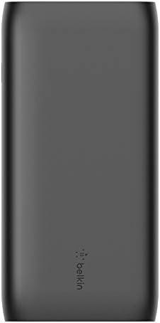 Belkin USB-C PD Güç Bankası 20 K (Hızlı Şarj Taşınabilir Şarj w/USB-C + USB Bağlantı Noktaları, 20000 mAh) Pil Paketi için iPhone