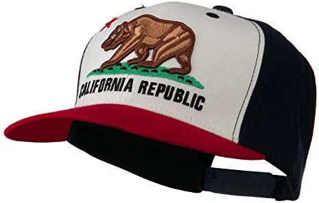 DECKY Kaliforniya Cumhuriyeti Şapkası-Kırmızı Beyaz Lacivert W33S33F