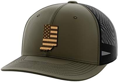 Indiana Birleşik Deri Yama Şapka