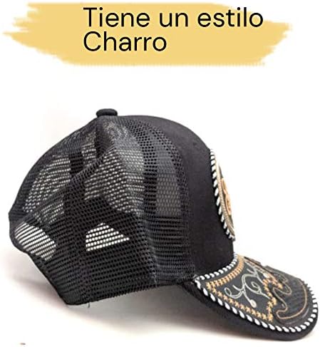 Gorra de Tabasco, Poliester, Ajustable, Diseño de piel de serpiente Black